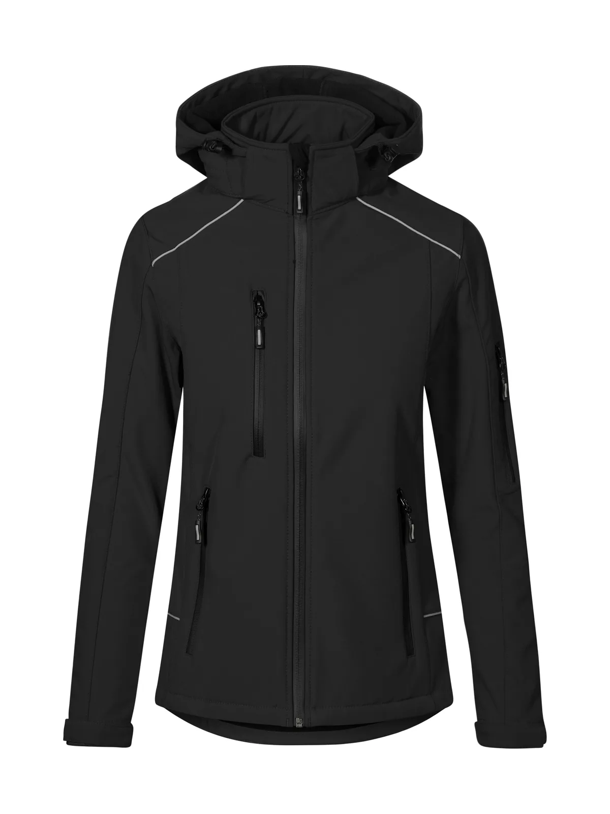Women's Warm Softshell Jacket — BLACK