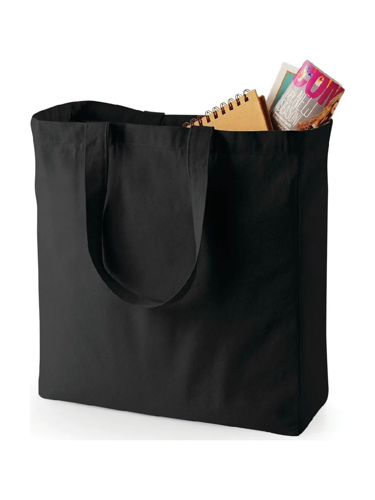Canvas Classic Shopper — BLACK