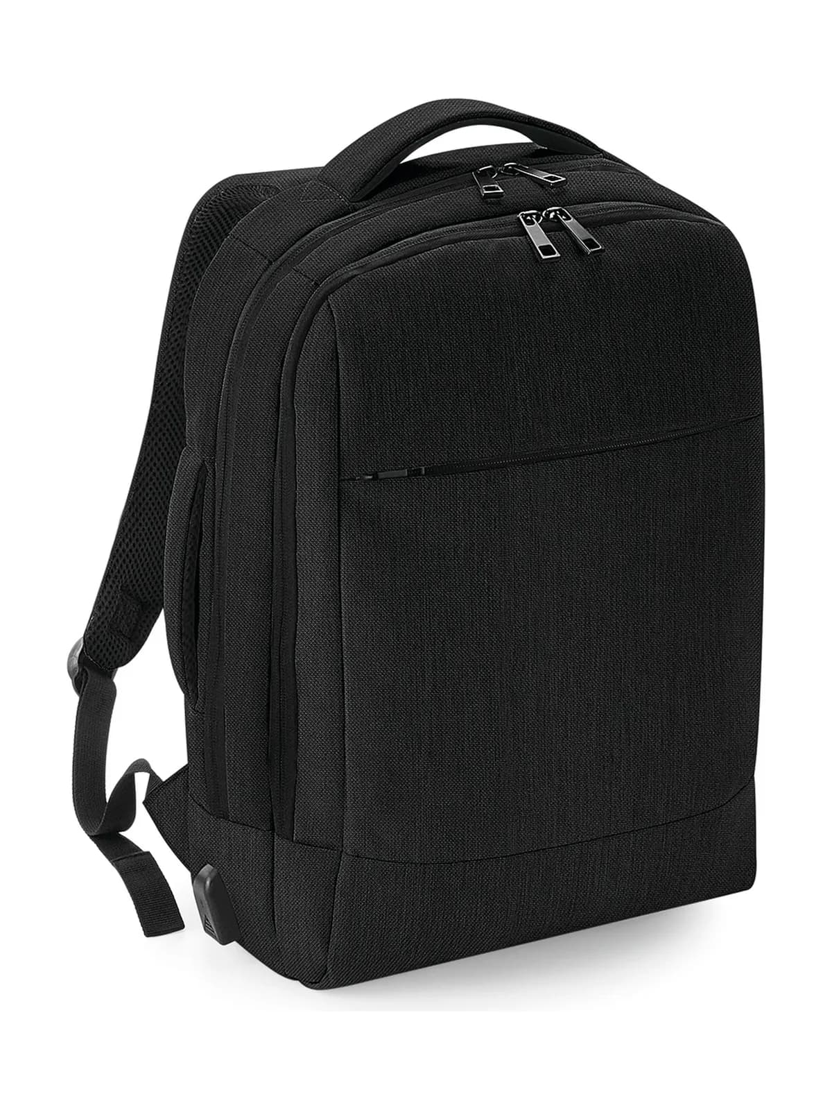 Q-Tech Charge Convertible Backpack — BLACK