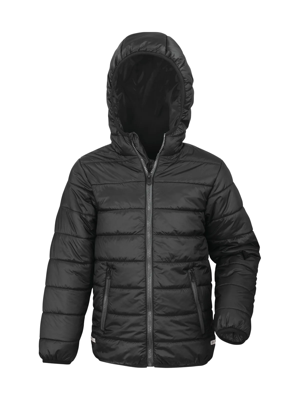Junior/Youth Padded Jacket — BLACK
