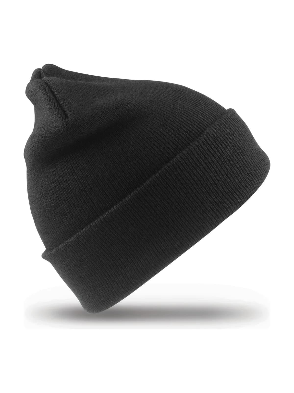 Woolly Ski Hat — BLACK