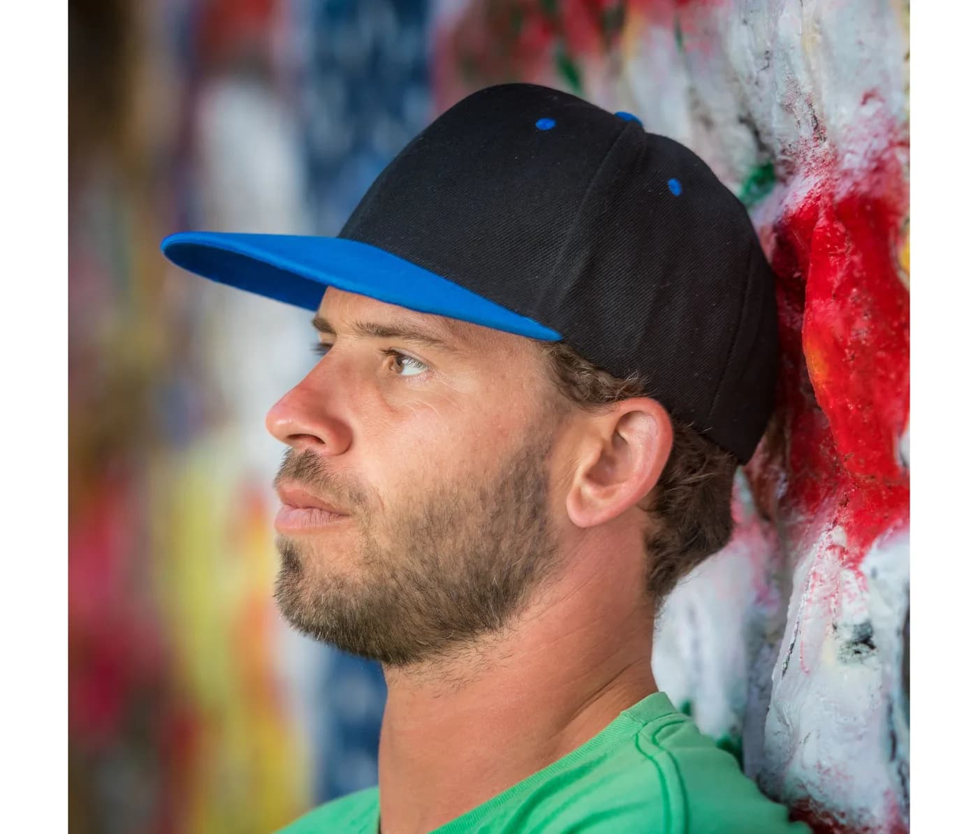Bronx Original Flat Peak Snap Back Dual Colour Cap — Casquettes & chapeaux Result à personnaliser