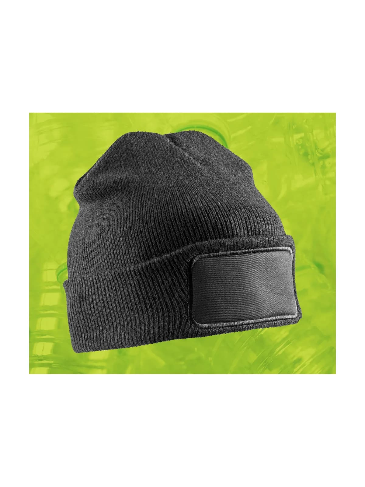 Recycled Thinsulate™ Printers Beanie — BLACK