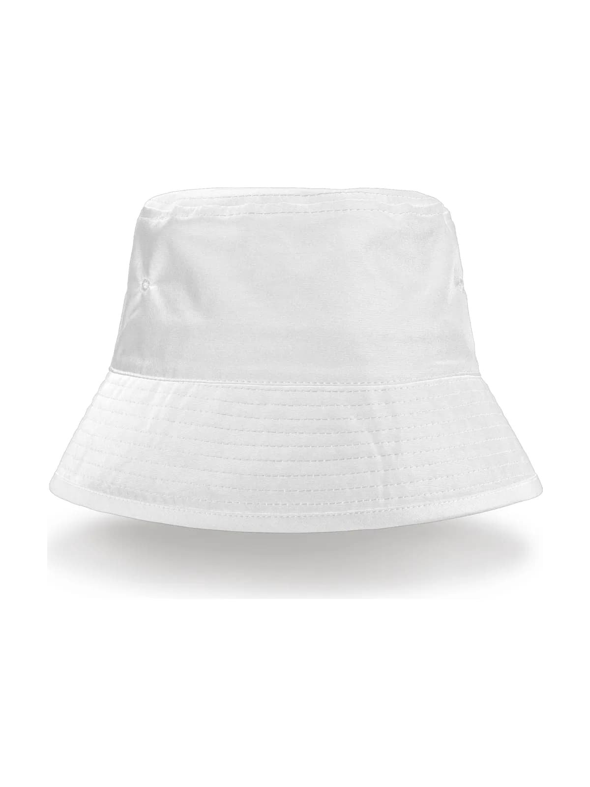 Recycled Bound Edge Bucket Hat — WHITE
