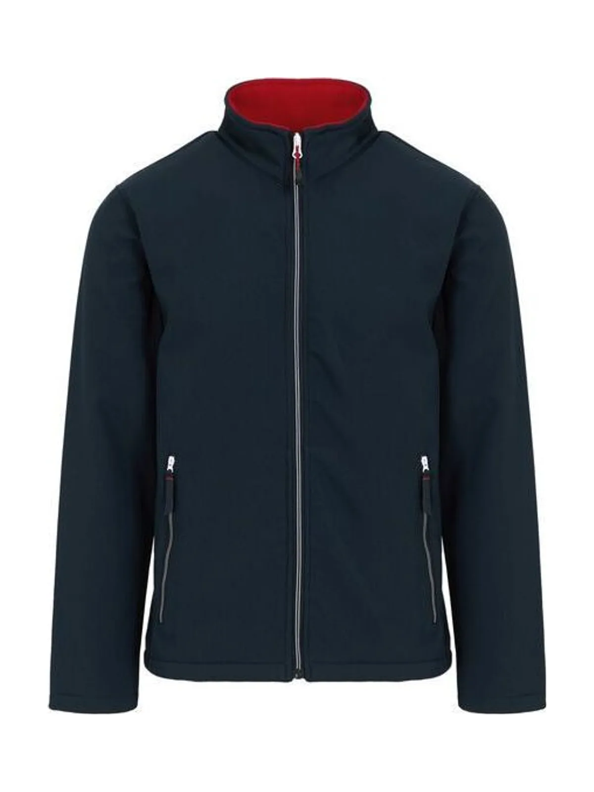Ascender 2-Layer Softshell Jacket — NAVY / CLASSIC RED