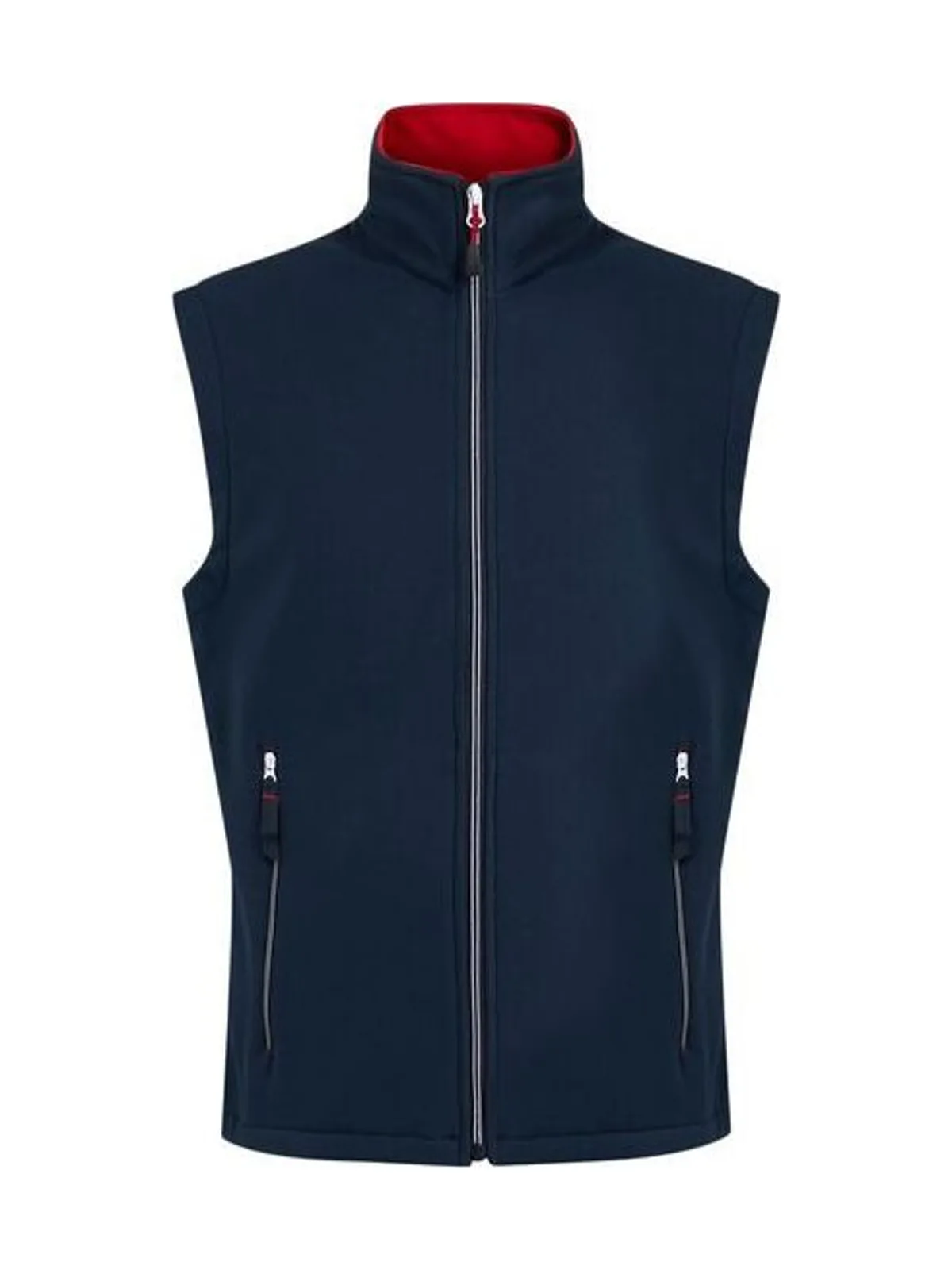 Ascender 2-Layer Softshell Bodywarmer — NAVY / CLASSIC RED
