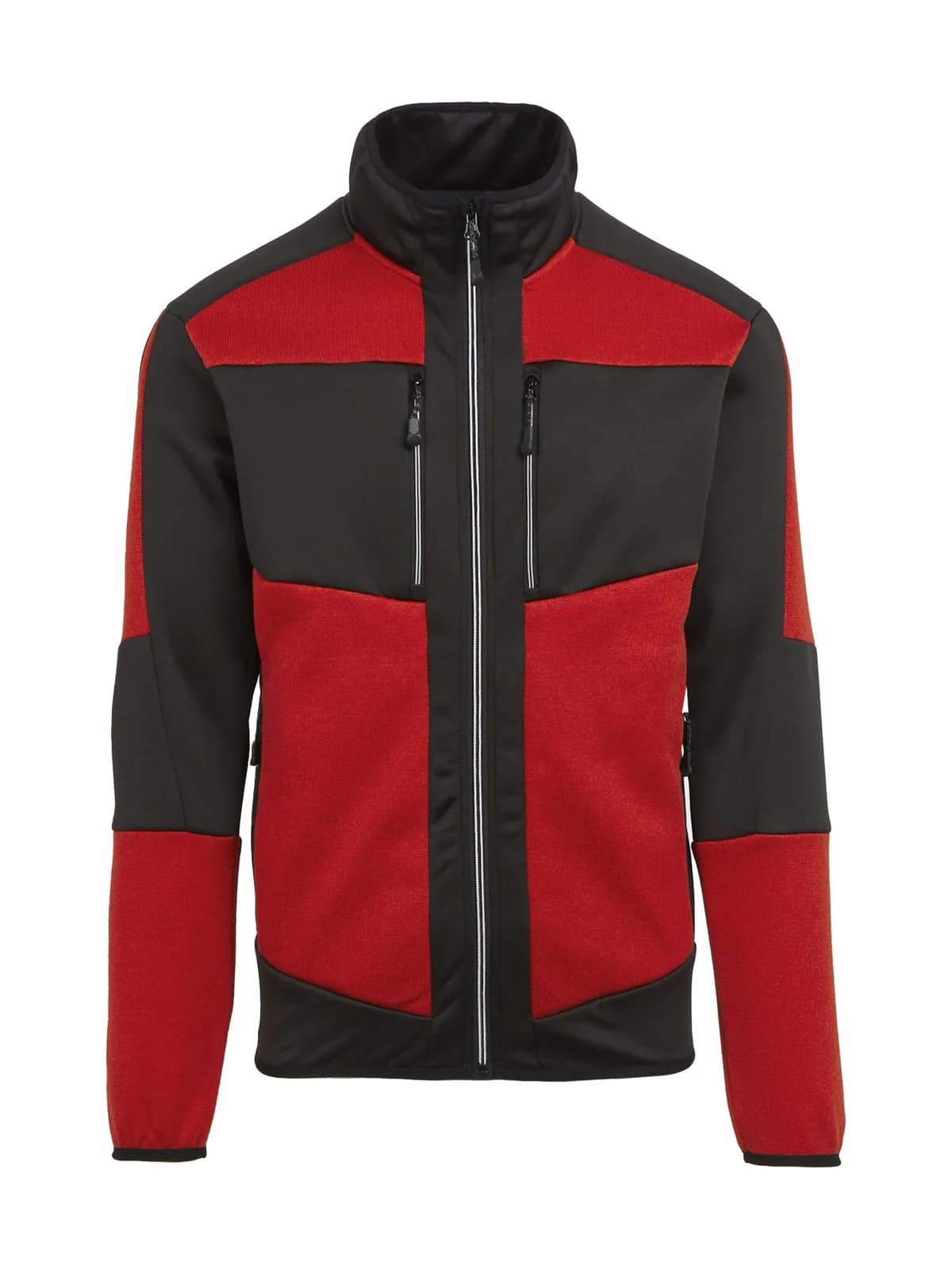 E-Volve Knit Effect Stretch Midlayer — CLASSIC RED / BLACK