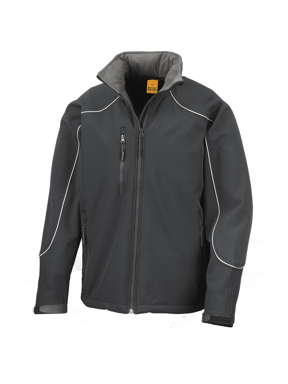 Hooded Softshell Jacket — BLACK/BLACK