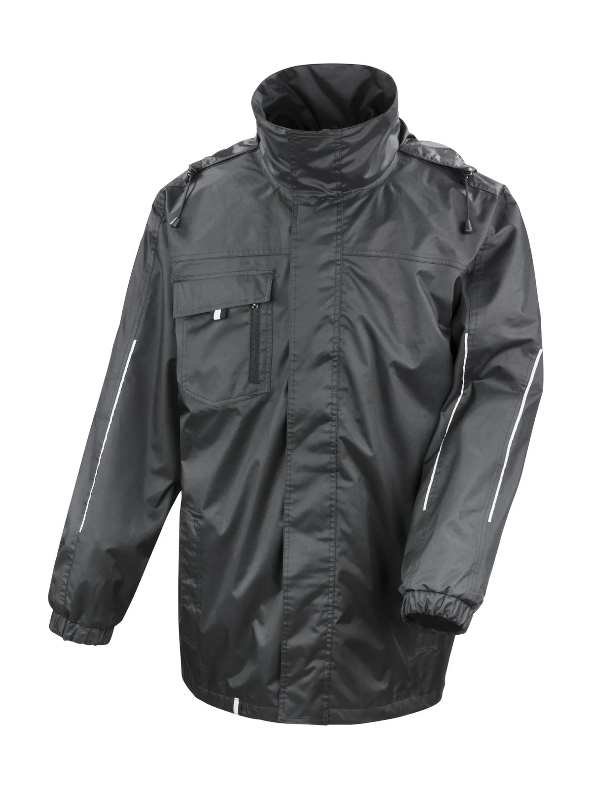 3-In-1 Core Transit Jacket With Printable Softshell Inner — BLACK