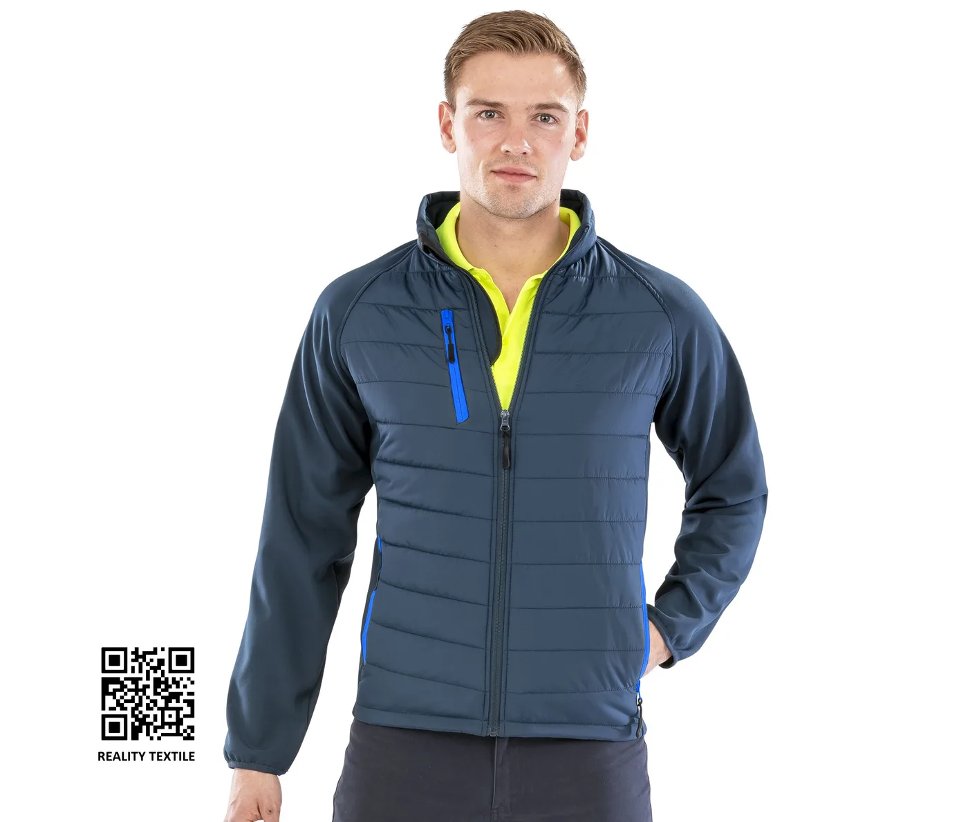 Black Compass Padded Softshell Jacket — customisable Jackets & outerwear by Result