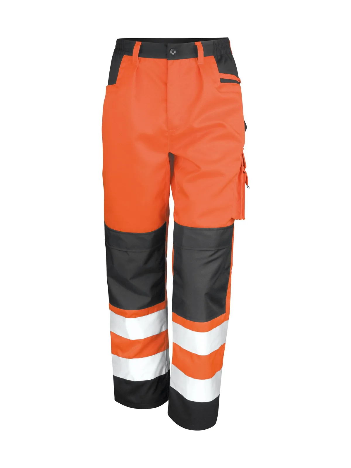 Safety Cargo Trousers — FLUORESCENT ORANGE