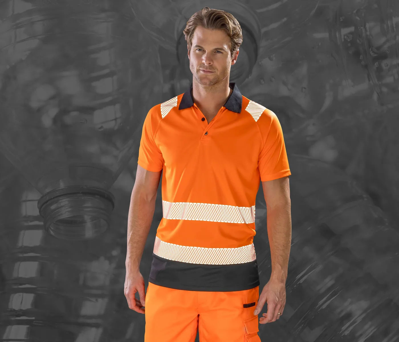 Recycled Safety Polo Shirt — Polos Result à personnaliser