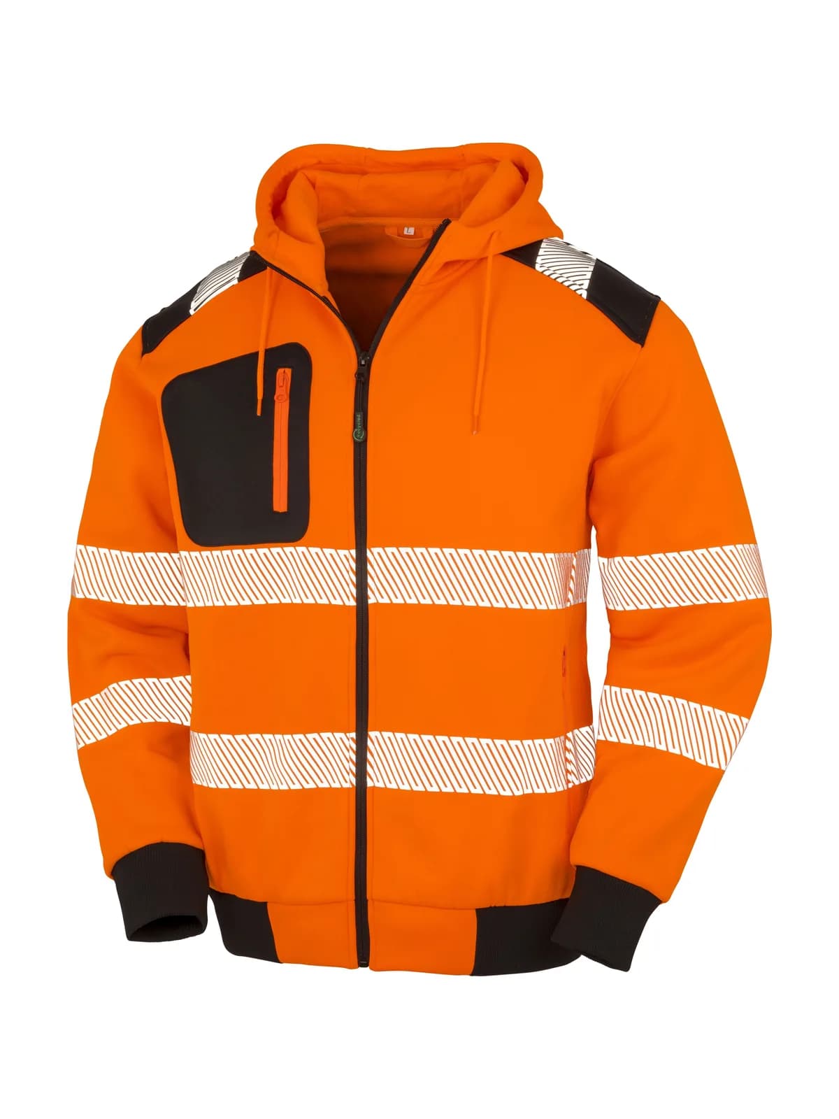 Recycled Zipped Safety Hoody