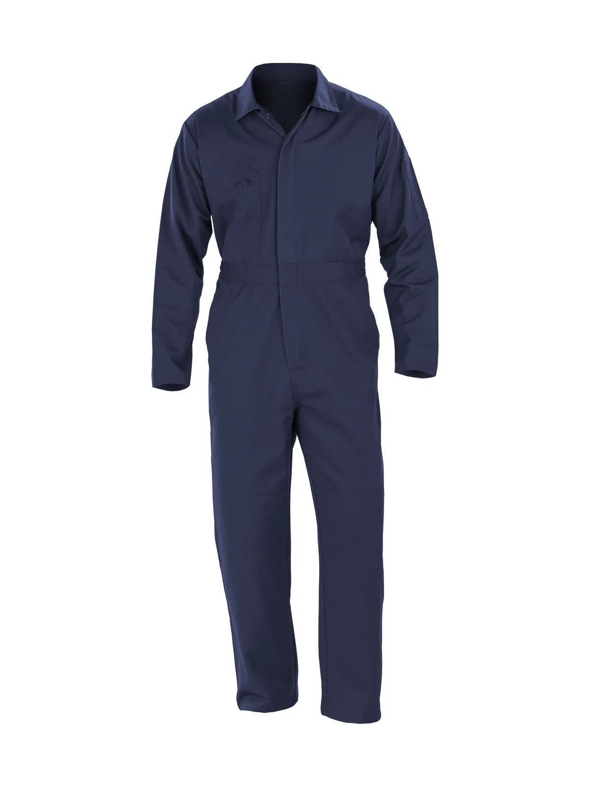 Recycled Action Overall With Zip Front — NAVY