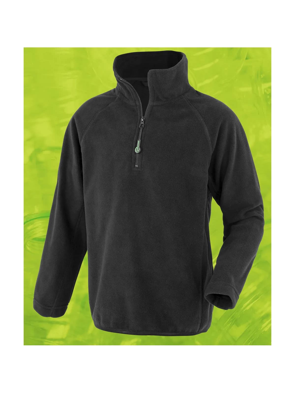 Junior Recycled Microfleece Top — BLACK