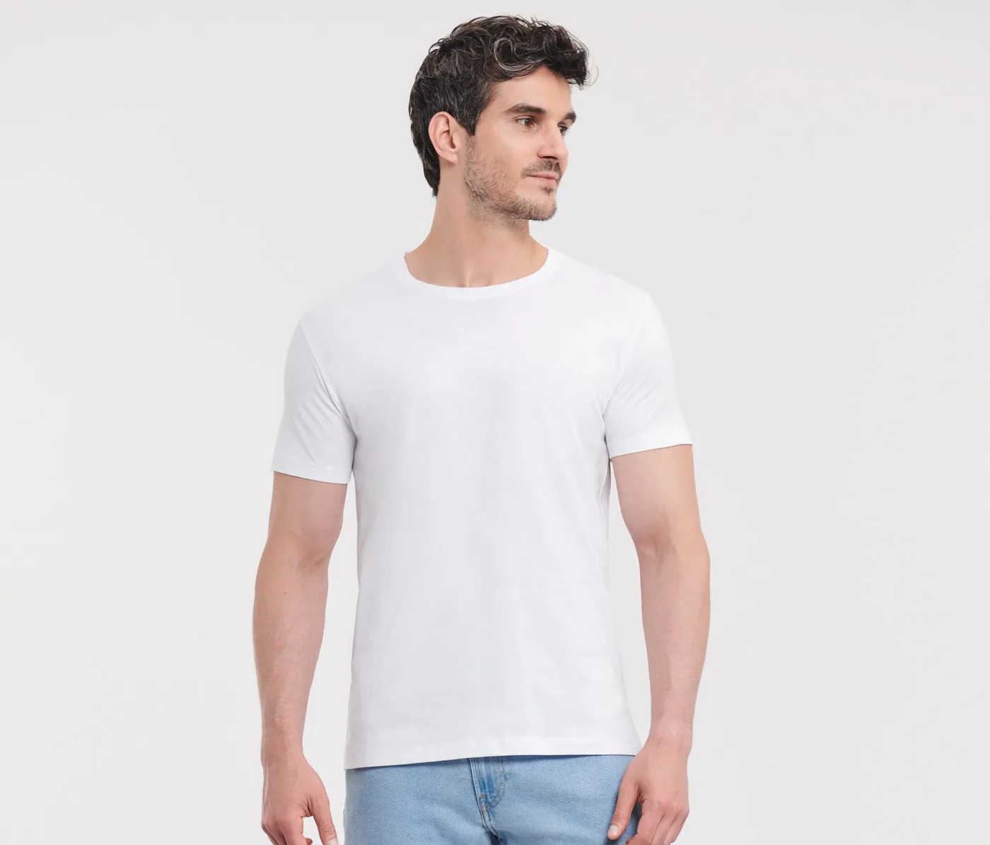Men's Pure Organic Heavy Tee — customisable T-shirts by Russell