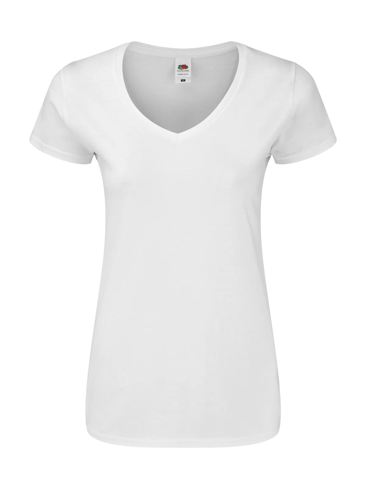Iconic V Neck T Women — WHITE