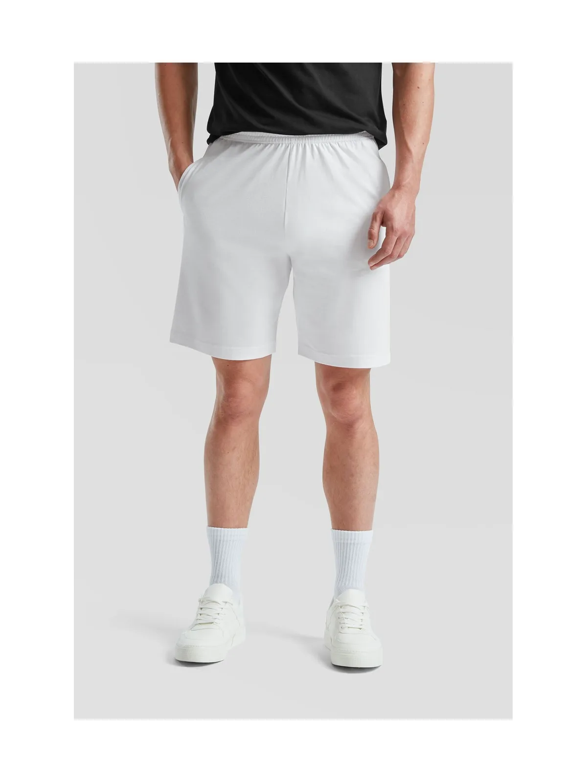 Iconic 195 Jersey Shorts — WHITE