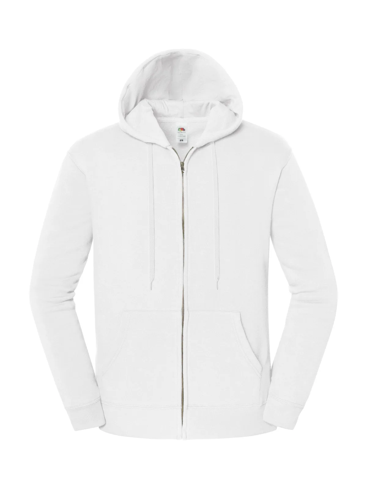 Iconic Premium Hooded Sweat Jacket — WHITE