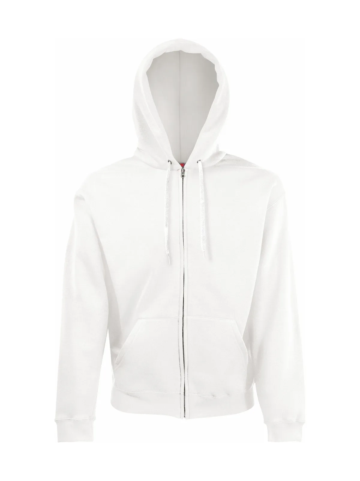 Classic Hooded Sweat Jacket — WHITE