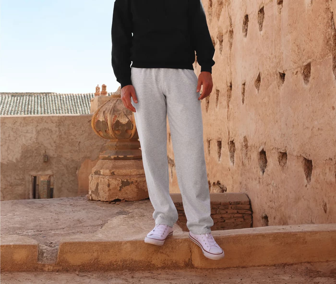 Fruit of the Loom Iconic 250 Open Hem Jog Pants