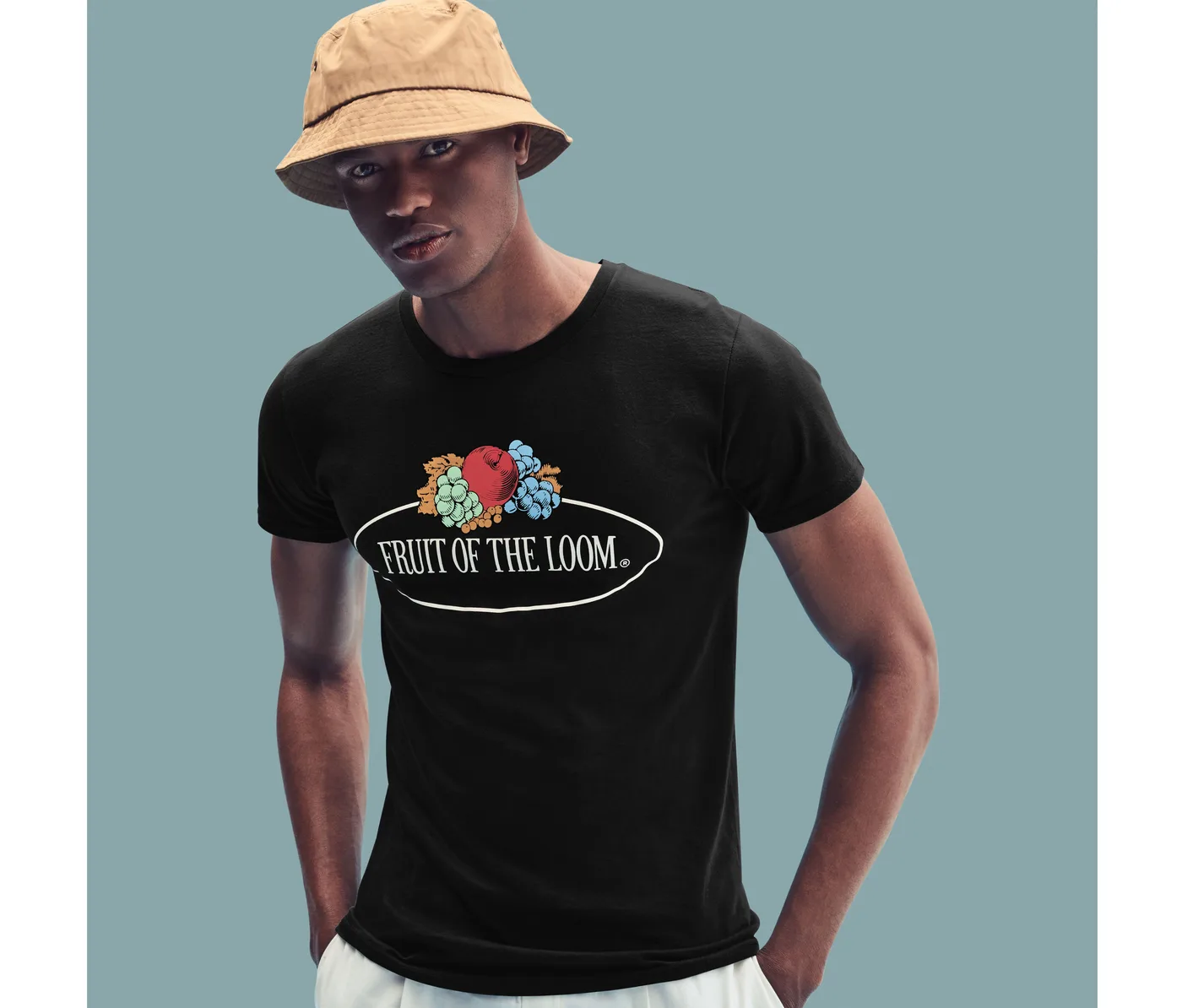 Vintage T Large Logo — T-shirts Fruit of the Loom Vintage à personnaliser