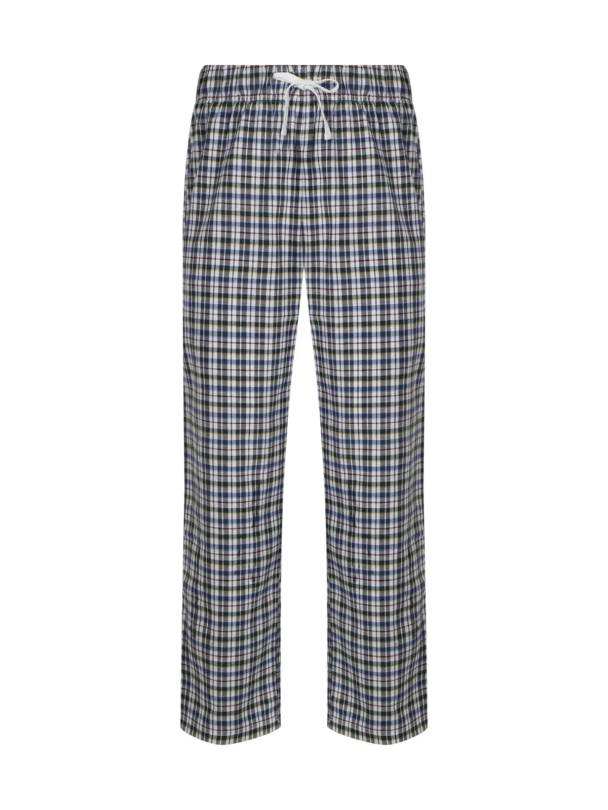 Men's Tartan Lounge Trousers — WHITE/MULTI CHECK