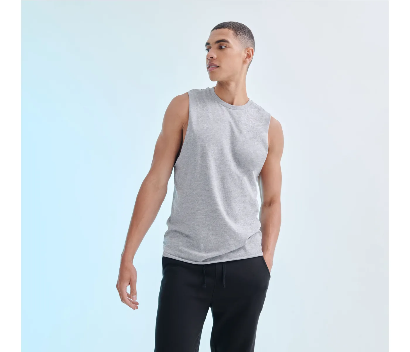 Men’s High Neck Slash Armhole Vest — T-shirts SF Clothing à personnaliser