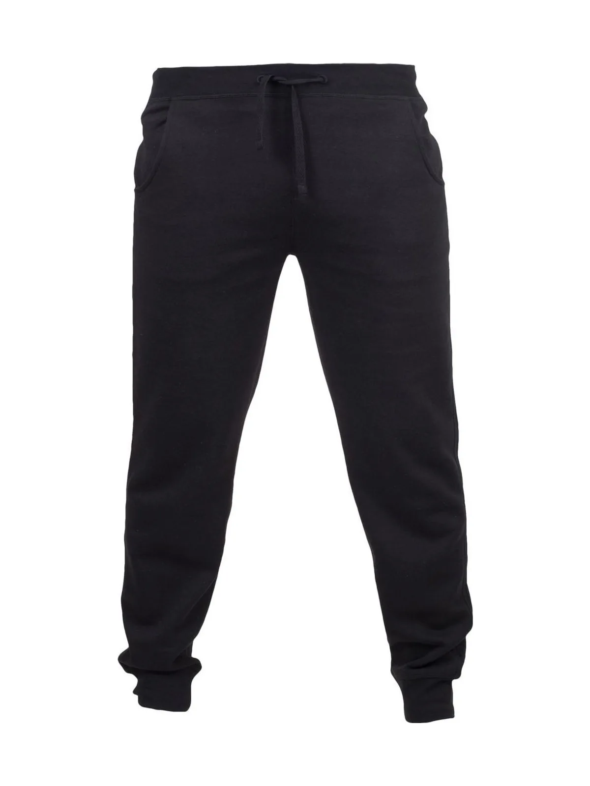Slim Cuffed Joggers — BLACK