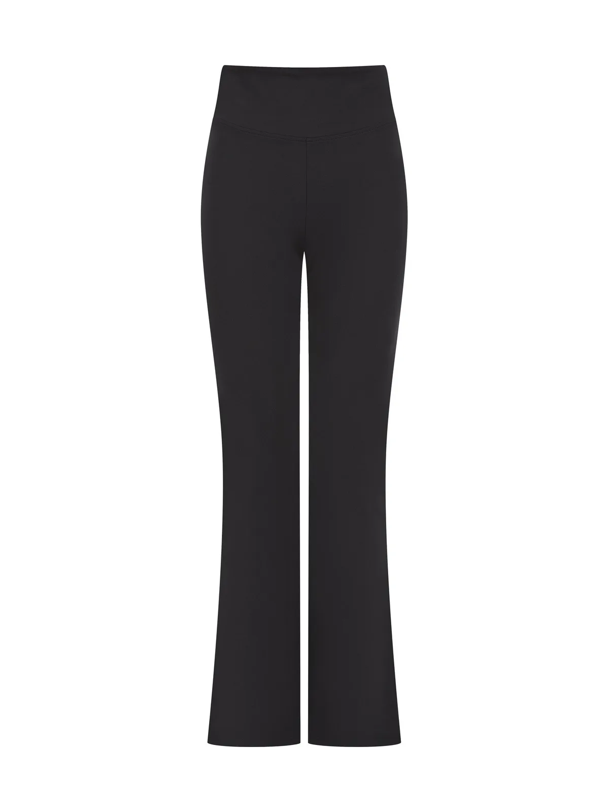 Women's Flared Leggings — BLACK