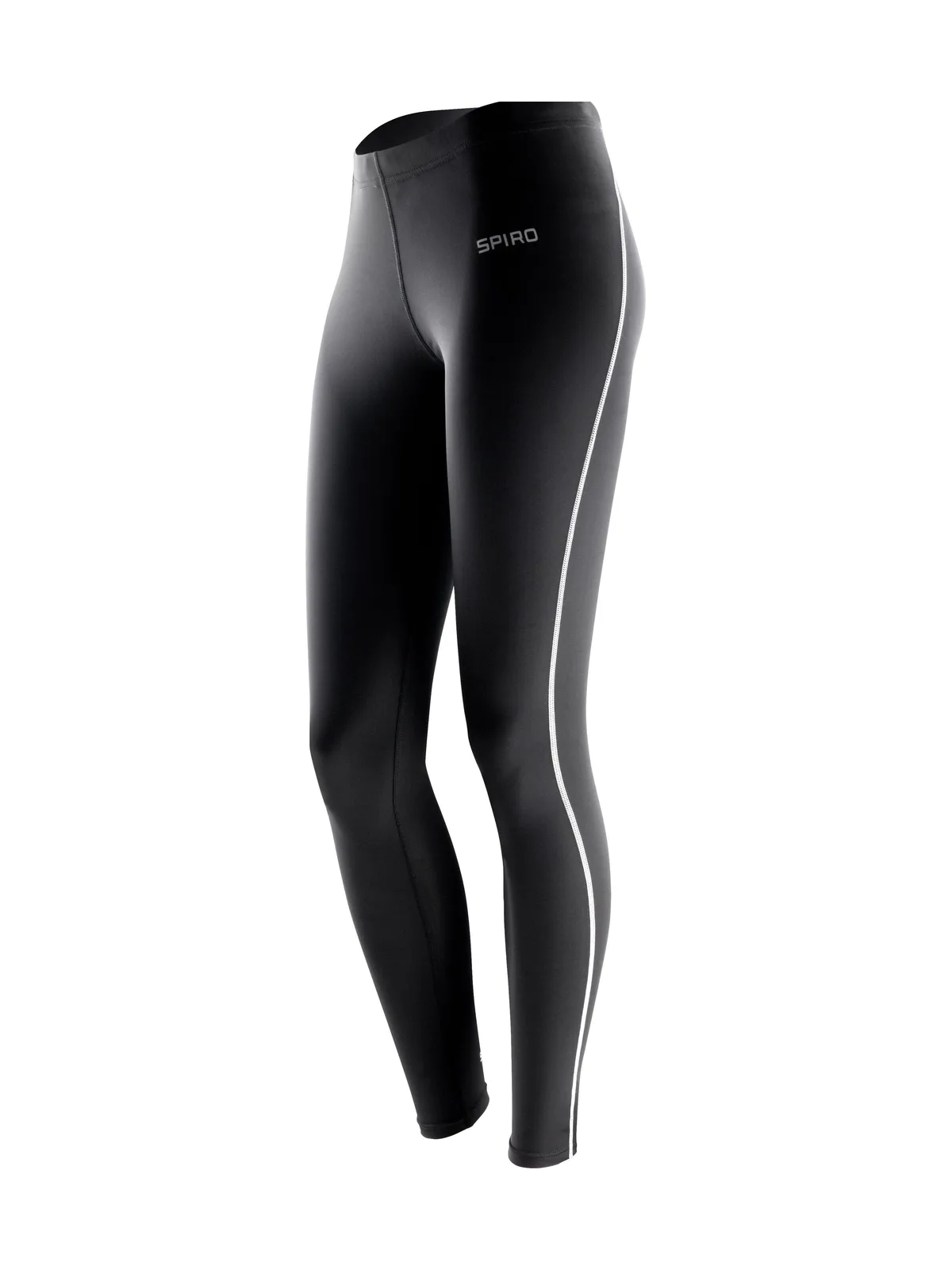 Womens Bodyfit Base Layer Leggings — BLACK