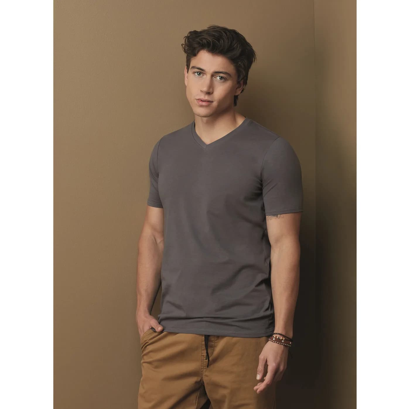 Stretch-T V-Neck — customisable T-shirts by Stedman