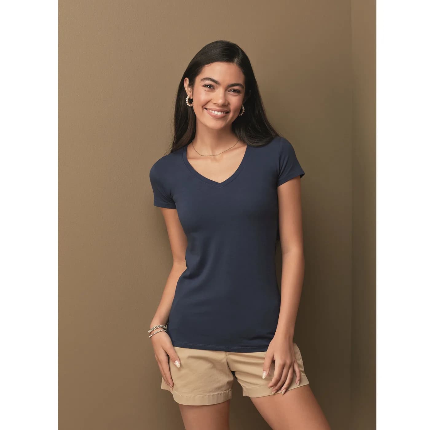 Stretch-T V-Neck — customisable T-shirts by Stedman