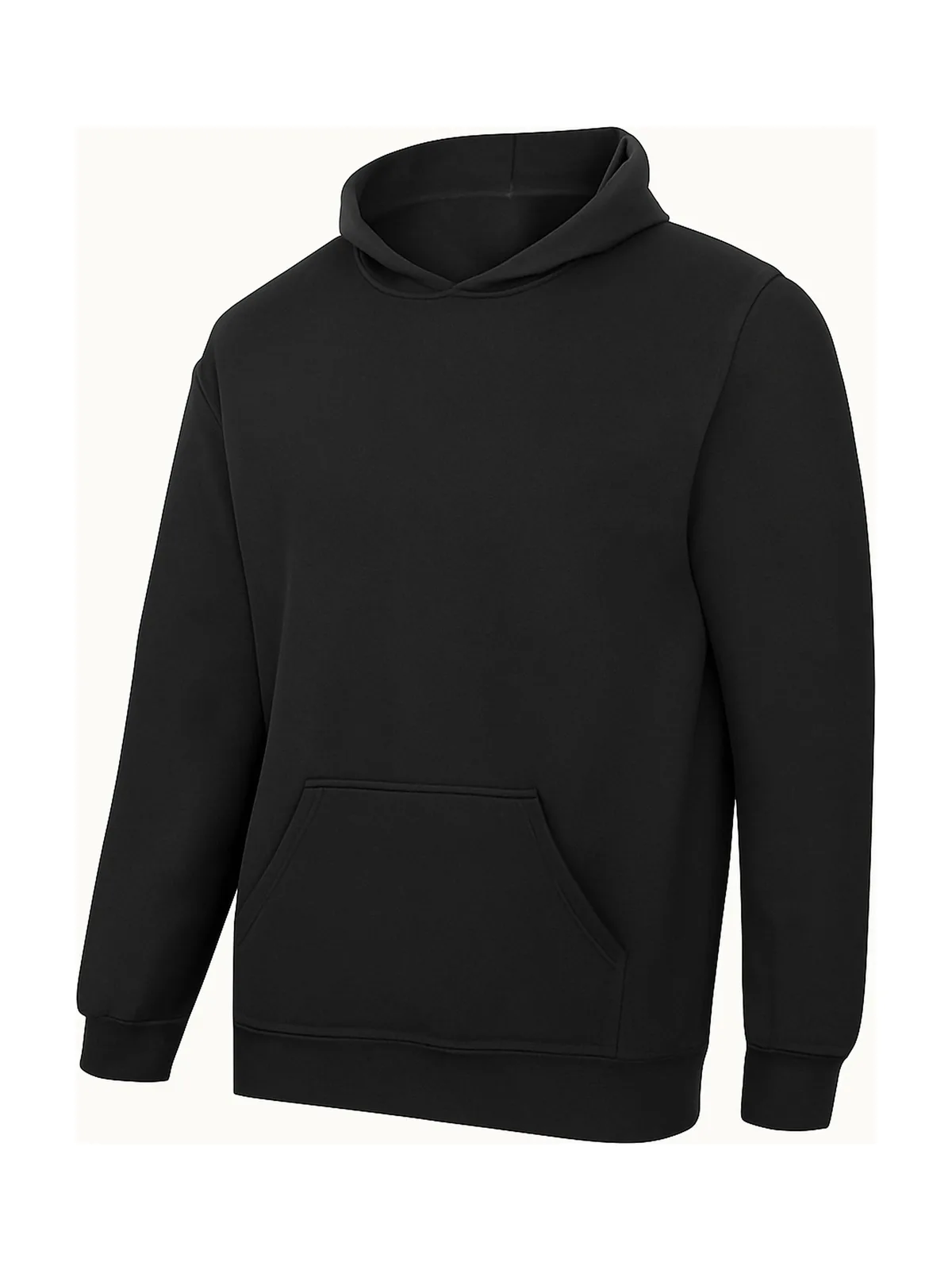 Organic Cotton Hooded — DEEP BLACK