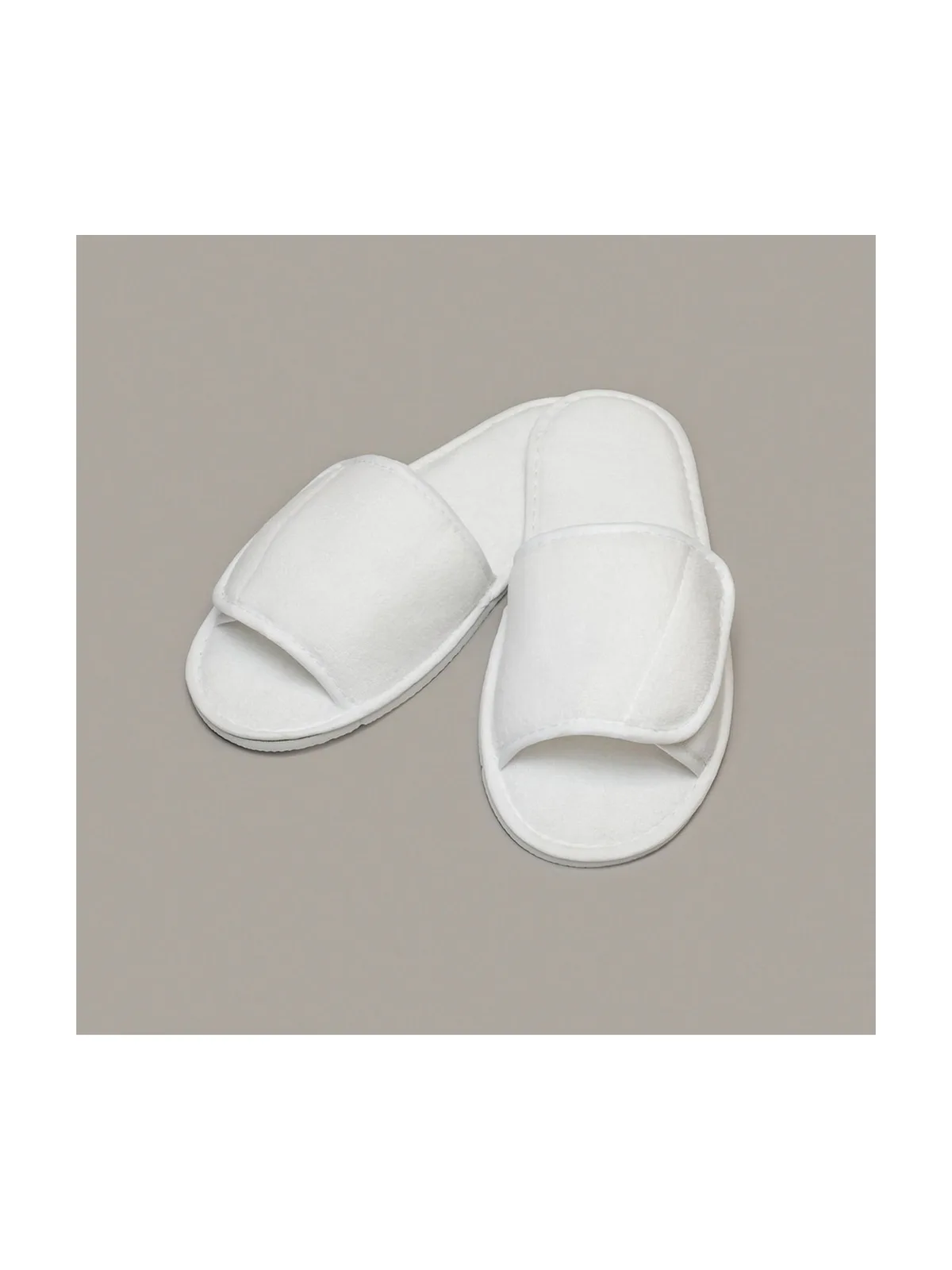 Open Toe Slippers With Side Fastening — Linge & éponge Towel City à personnaliser