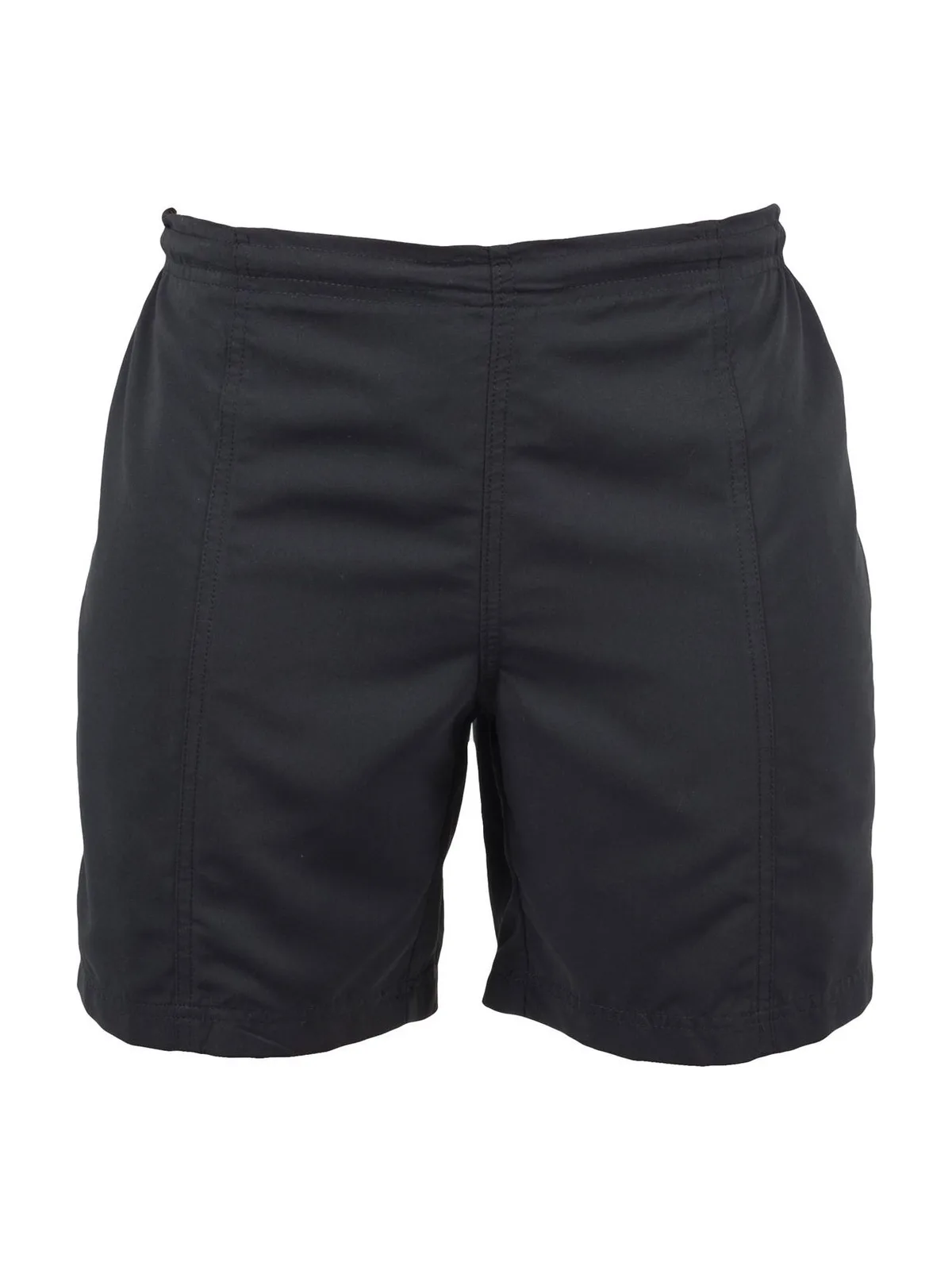 Ladies' Flat Fronted Shorts — BLACK