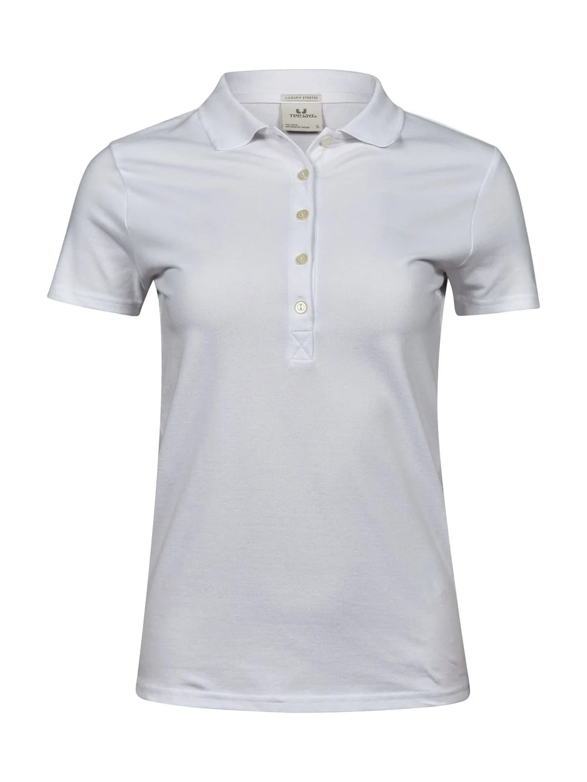 Women's Luxury Stretch Polo — WHITE