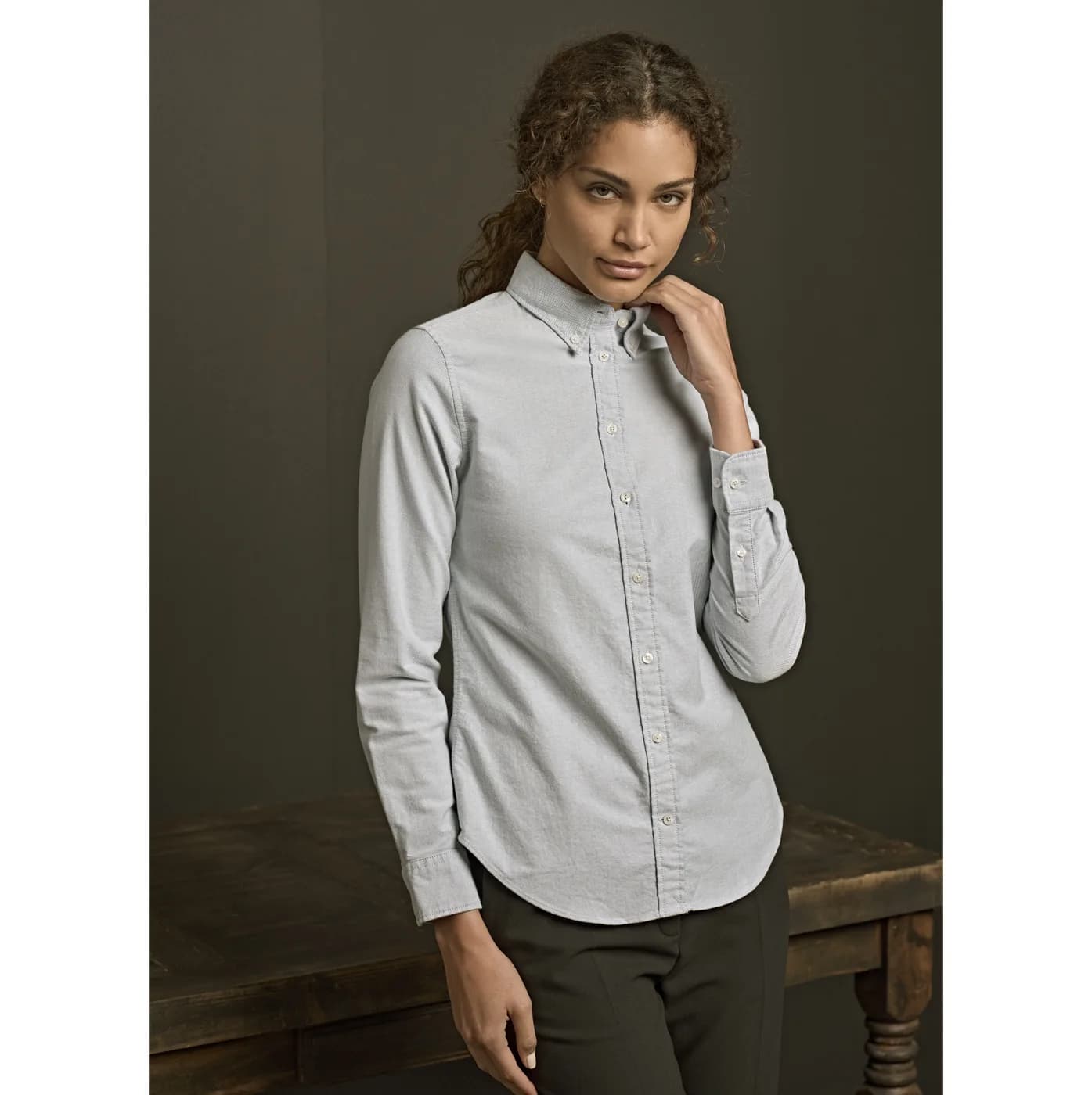 Ladies Perfect Oxford Shirt — Chemises Tee Jays à personnaliser