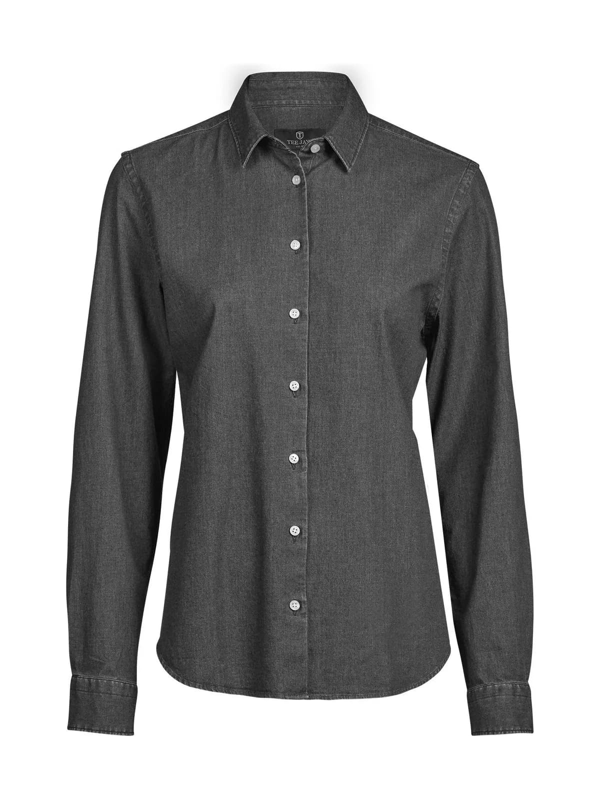 Women's Denim Shirt — BLACK DENIM