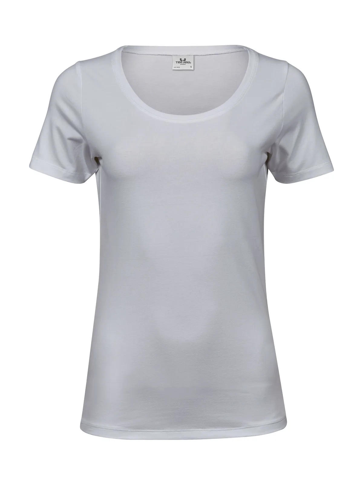 Womens Stretch Tee — WHITE