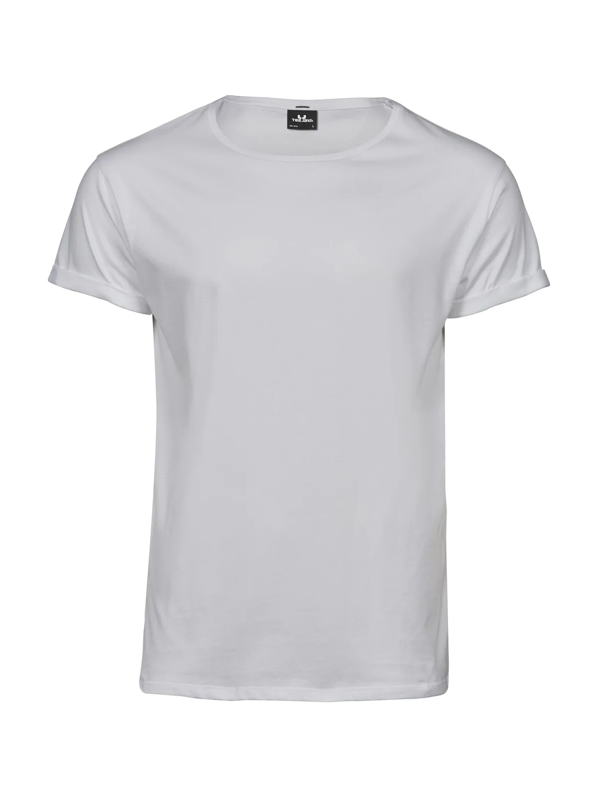 Roll-Up Tee — WHITE