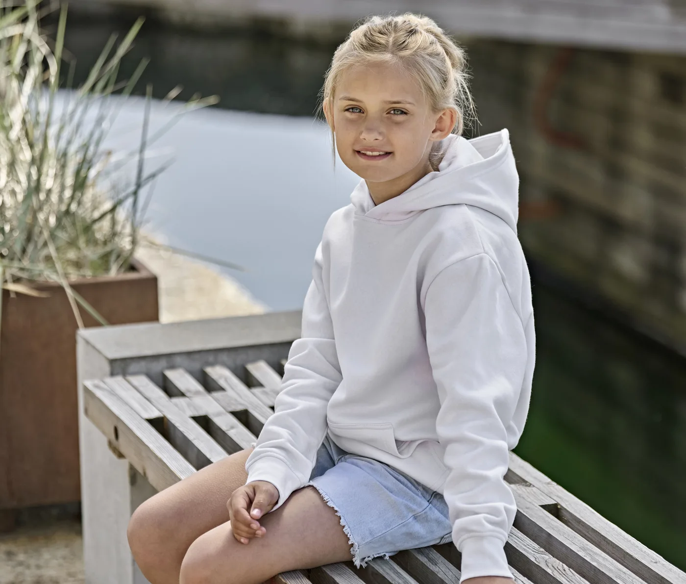 Junior Unlabeled Hooded Sweatshirt — customisable Sweats & hoodies by Tee Jays