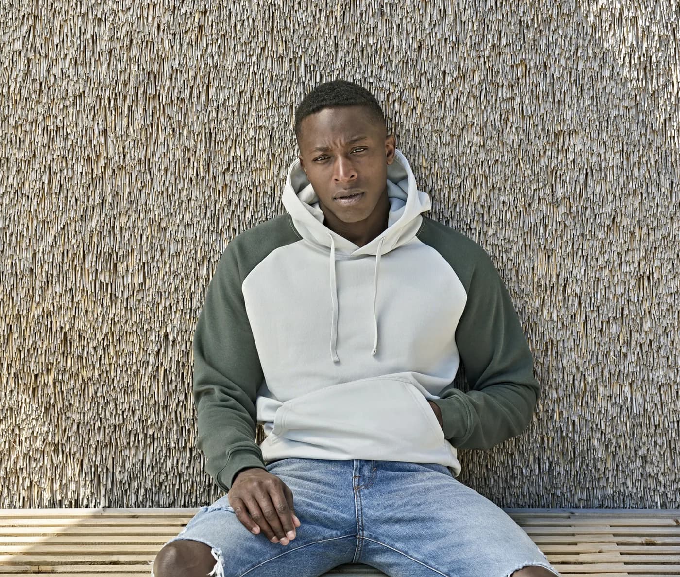 Unlabeled Two-Tone Hooded Sweatshirt — customisable Sweats & hoodies by Tee Jays