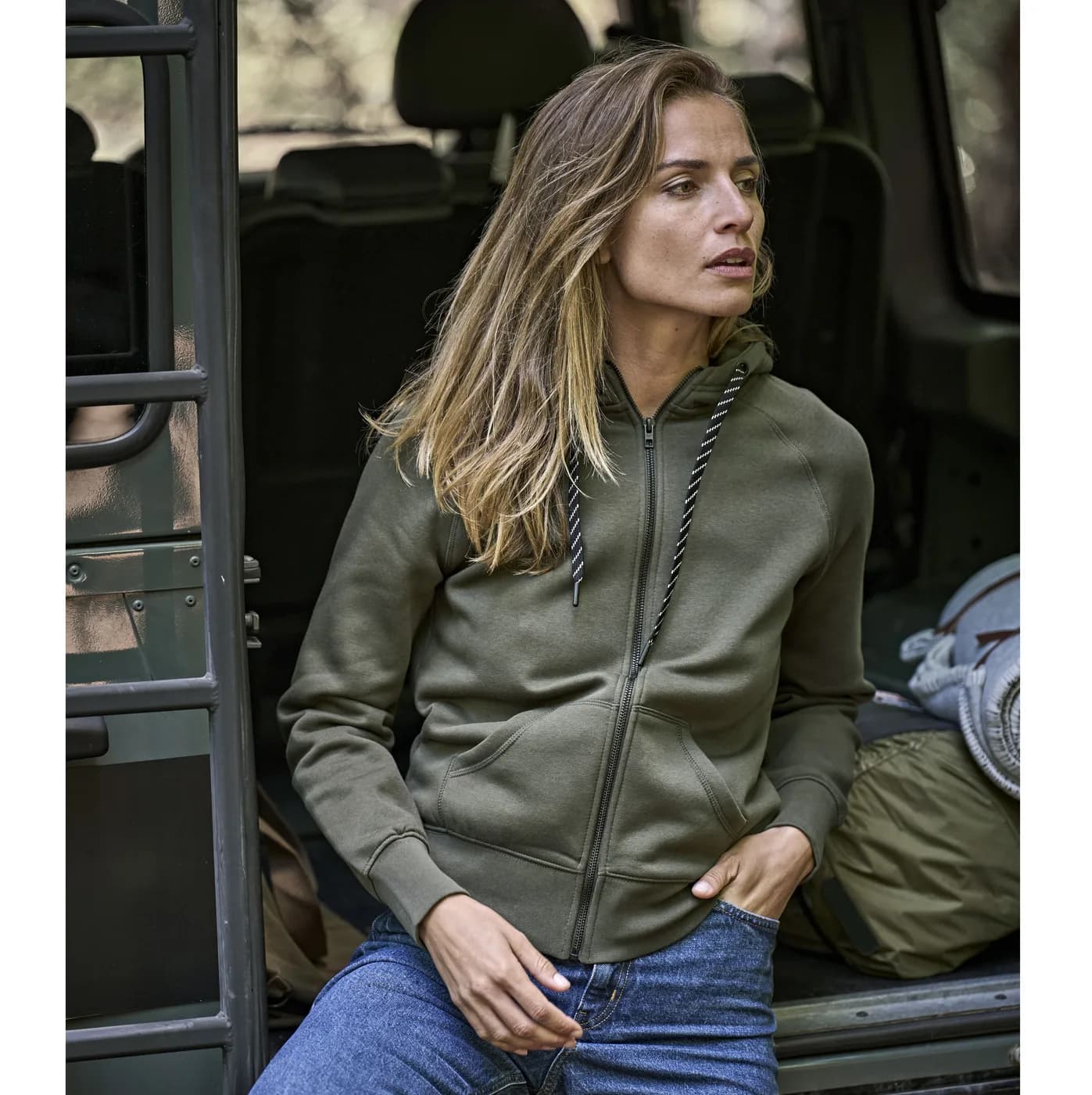 Ladies Fashion Full Zip Hood — customisable Sweats & hoodies by Tee Jays