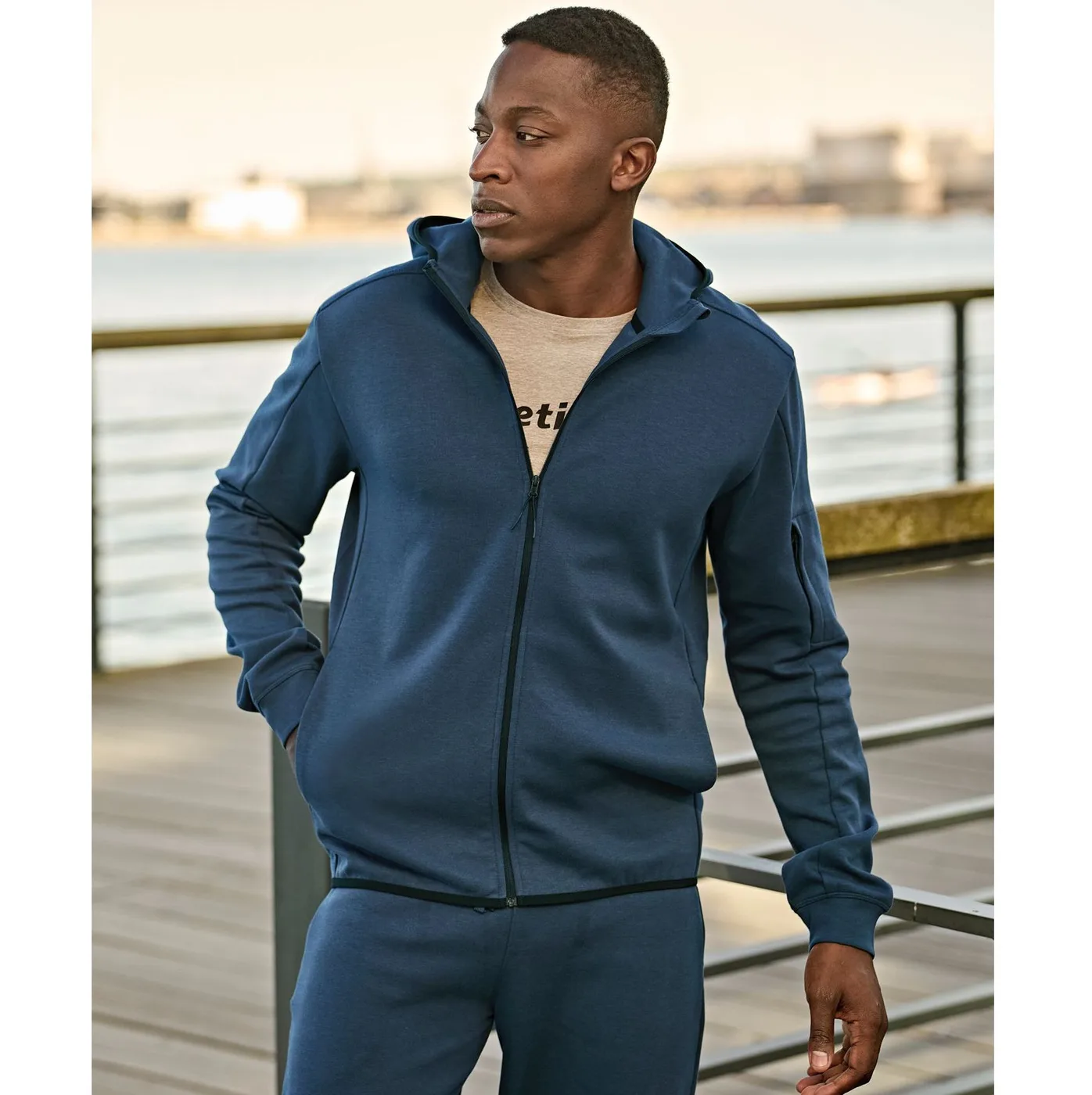 Athletic Hooded Full Zip Sweat — customisable Sweats & hoodies by Tee Jays
