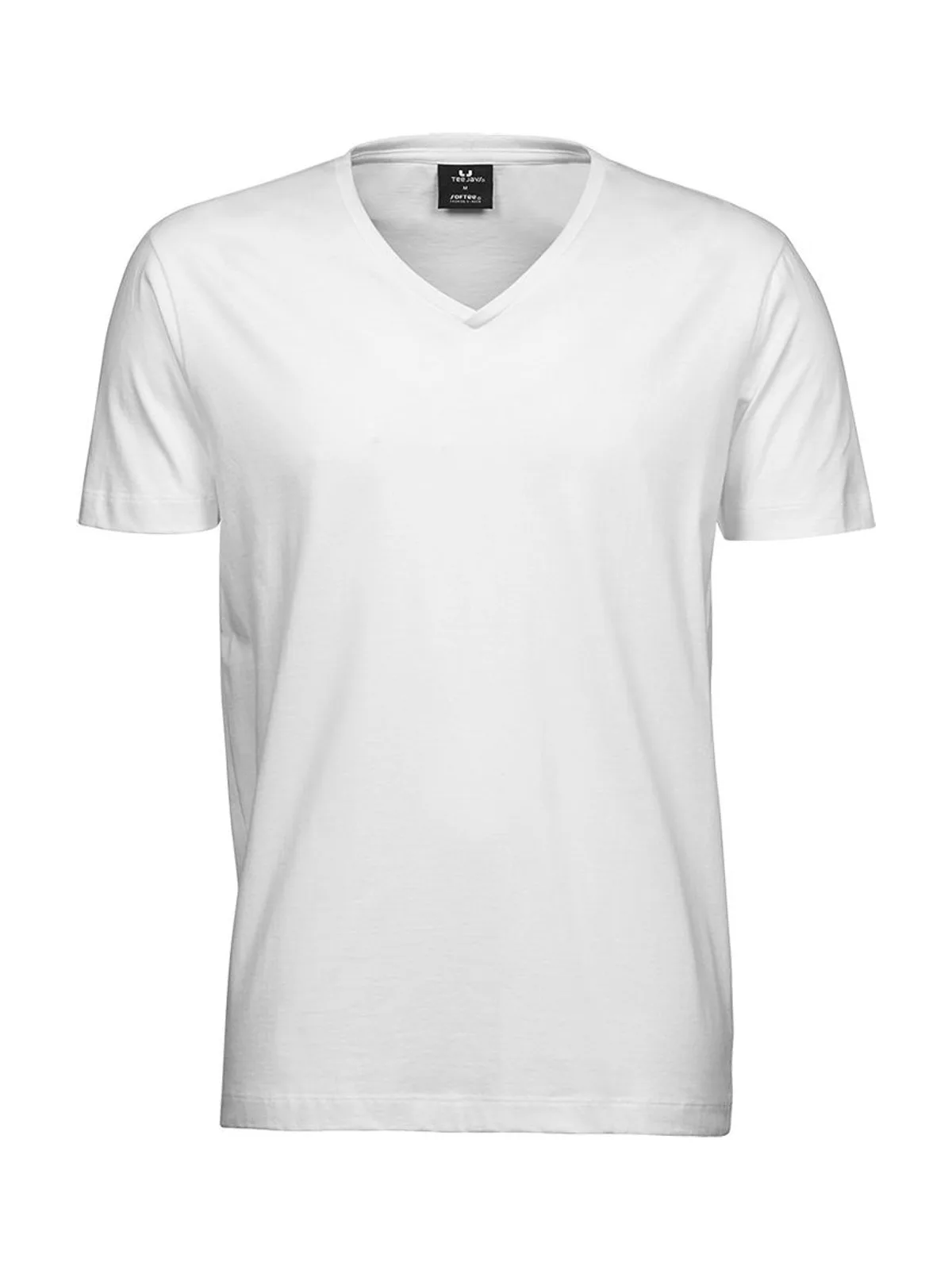 Fashion V-Neck Sof Tee — WHITE