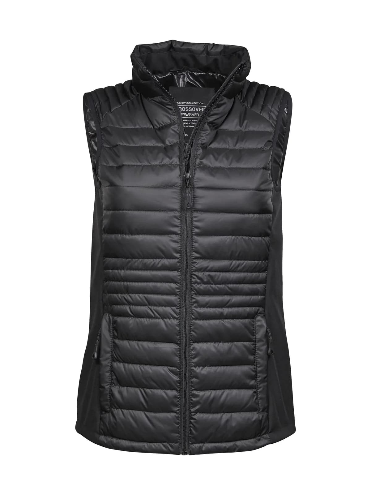 Womens Crossover Bodywarmer — BLACK / BLACK / BLACK