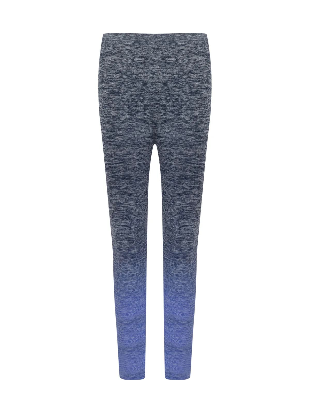 Ladies Seamless Leggings — NAVY/BLUE MARL