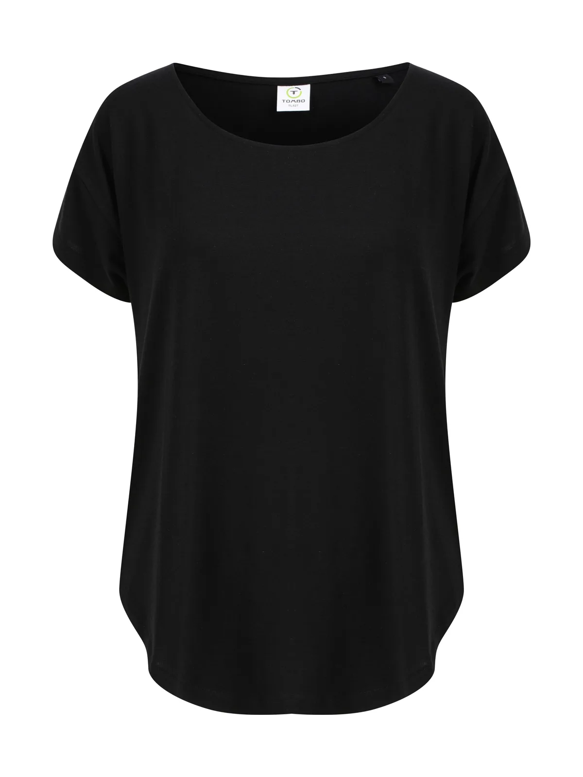 Scoop Neck Tee — BLACK