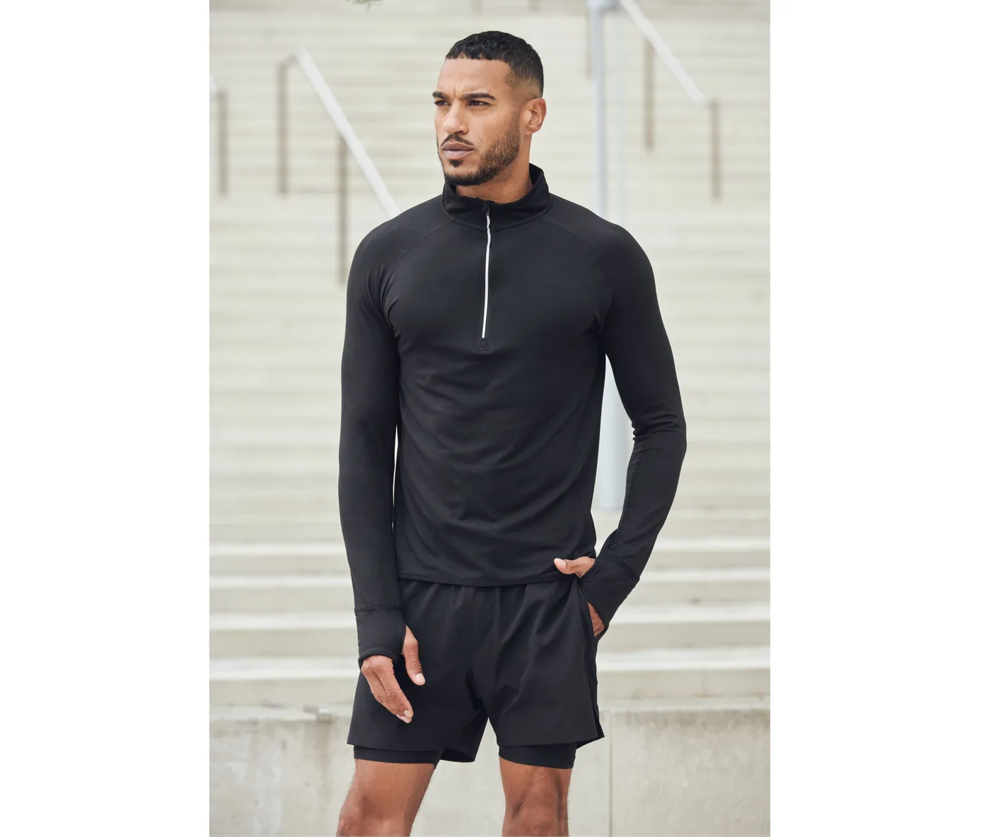 Long Sleeved 1/4 Zip Top — Sweats & hoodies Tombo à personnaliser